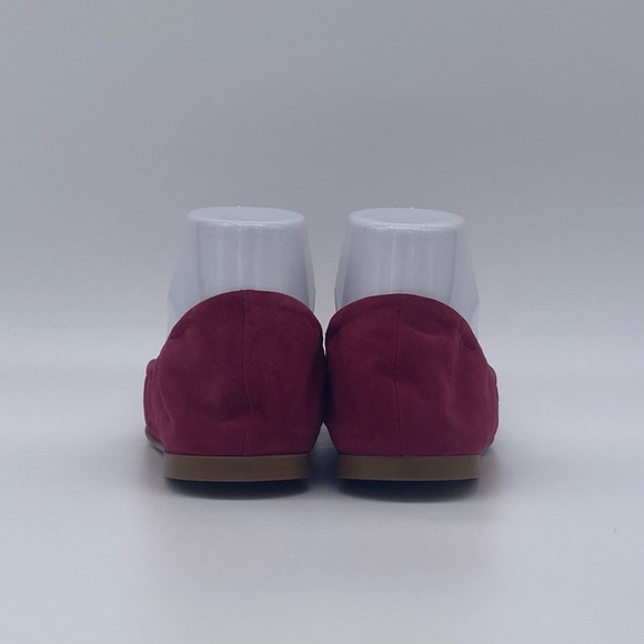 Aquatalia Carolyn Suede Ballet Flat in Cherry - Picture 9 of 11